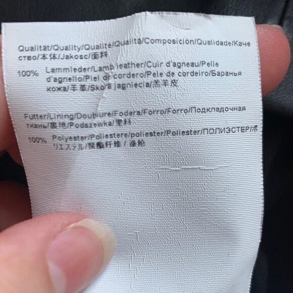 Hugo Boss Black Lambskin Leather Pencil Skirt Womens Size 4 - Picture 12 of 12